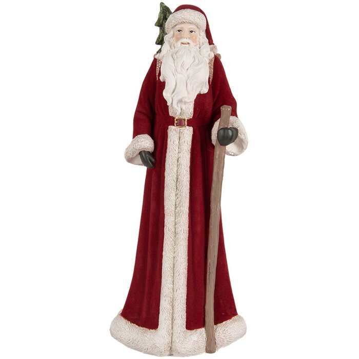 Clayre & Eef 6PR5539 Decoratie Kerstman 16x15x37 cm