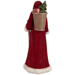 Clayre & Eef 6PR5539 Decoratie Kerstman 16x15x37 cm