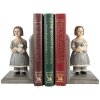 Clayre & Eef 6PR5552 Boekensteunen Set 23x11x20 cm Grijs