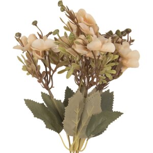 Clayre & Eef 6PL0402W Decoratieve Tak met Bloemen 10x10x32 cm Beige Groen