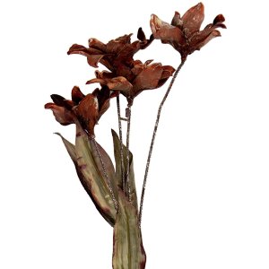 Clayre & Eef 6PL0403O Decoratieve Tak met Bloemen 8x5x60 cm