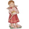 Clayre & Eef 6PR5602 Decoratie Engel 7x6x12 cm Roze Beige