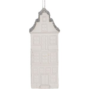 Clayre & Eef 6PR5610 Decoratie Hanger Huis 4x4x11 cm...