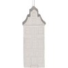 Clayre & Eef 6PR5610 Decoratie Hanger Huis 4x4x11 cm Wit Zilver