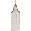 Clayre & Eef 6PR5611 Decoratiehanger Huis 4x4x11 cm Wit