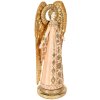 Clayre & Eef 6PR5627 Decoratie Engel 20x15x46 cm Roségoud