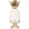 Clayre & Eef 6PR5628 Decoratie Engel 16x12x41 cm Beige-Goud