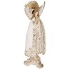 Clayre & Eef 6PR5628 Decoratie Engel 16x12x41 cm Beige-Goud
