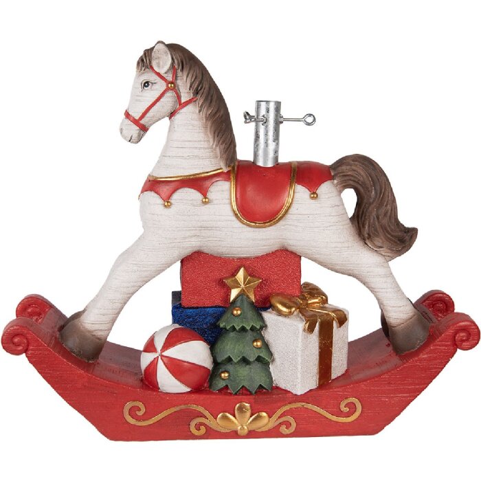 Clayre & Eef 5MG0095 Kerstboomstandaard 73x21x61 cm Wit