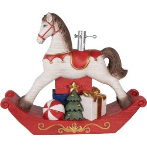 Clayre & Eef 5MG0095 Kerstboomstandaard 73x21x61 cm Wit