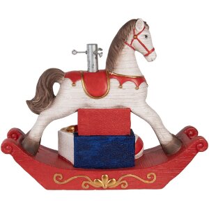 Clayre & Eef 5MG0095 Kerstboomstandaard 73x21x61 cm Wit