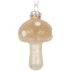 Clayre & Eef 6GL5232 Kerstornament Ø 4x8 cm Beige-Goud