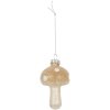 Clayre & Eef 6GL5232 Kerstornament Ø 4x8 cm Beige-Goud