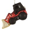 Clayre & Eef 6GL5239 Kerstornament 12x4x8 cm Rood Zwart