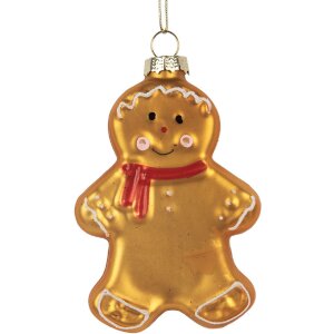 Clayre & Eef 6GL5241 Kerstornament 6x2x10 cm