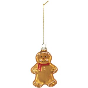 Clayre & Eef 6GL5241 Kerstornament 6x2x10 cm