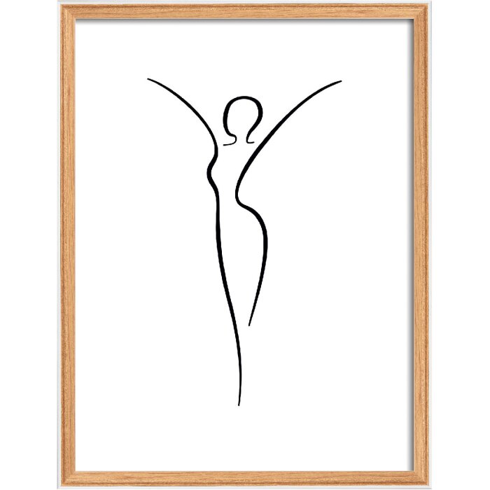 Walther Houten Fotolijst Silhouette 40x50 cm beuken met Helder Glas