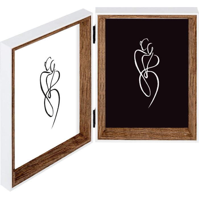 Walther Dubbel Fotolijst Silhouette Houten 10x15 cm Naturel NW215H