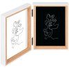 Walther Silhouette Dubbel Fotolijst Wit Natuur/Beuk 10x15/13x18 cm