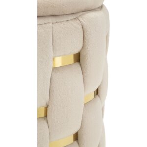 Mauro Ferretti Zitkrukset Shanty 2-delig Ø 37x42 Ø 28x35 cm crème