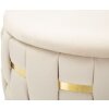 Mauro Ferretti Zitkrukset Shanty 2-delig Ø 37x42 Ø 28x35 cm crème