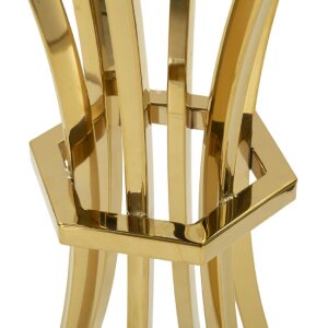 Mauro Ferretti Bijtafel Shanty hoog Ø 50x92 cm goud zwart