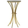 Mauro Ferretti Bijtafel Shanty hoog Ø 50x92 cm goud zwart