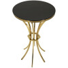 Mauro Ferretti Bijtafel Shanty hoog Ø 50x92 cm goud zwart