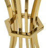 Mauro Ferretti Bijtafel Shanty hoog Ø 50x92 cm goud zwart