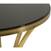 Mauro Ferretti Bijtafel Shanty hoog Ø 50x92 cm goud zwart