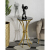 Mauro Ferretti Bijtafel Shanty hoog Ø 50x92 cm goud zwart