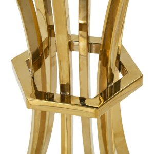 Mauro Ferretti Bijtafel Shanty hoog Ø 40x81 cm goud zwart