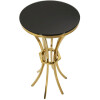 Mauro Ferretti Bijtafel Shanty hoog Ø 40x81 cm goud zwart