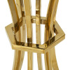Mauro Ferretti Bijtafel Shanty hoog Ø 40x81 cm goud zwart
