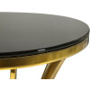 Mauro Ferretti Bijtafel Shanty hoog Ø 40x81 cm goud zwart