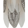 Mauro Ferretti Wandlamp Leafy Glas IJzer zilver wit 24x15x29 cm 3xE14