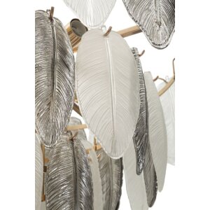 Mauro Ferretti Plafondlamp Leafy Multicolor Glas Ø 60x40-87 cm 9xE14