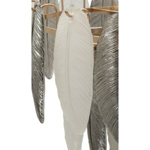 Mauro Ferretti Plafondlamp Leafy Multicolor Glas Ø 60x40-87 cm 9xE14