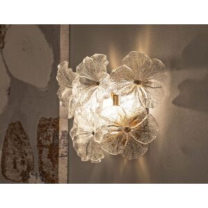Mauro Ferretti Wandlamp Ibiscus Multicolor Glas 33x17x28 cm 3xE14