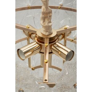 Mauro Ferretti Plafondlamp Ibiscus Multicolor Glas Ø 47x30-73 cm 5xE14