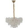Mauro Ferretti Plafondlamp Ibiscus Multicolor Glas Ø 47x30-73 cm 5xE14