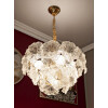 Mauro Ferretti Plafondlamp Ibiscus Multicolor Glas Ø 47x30-73 cm 5xE14
