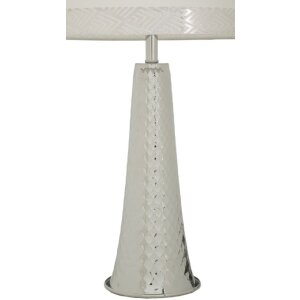 Mauro Ferretti Tafellamp Tower IJzer Stof zilver wit...