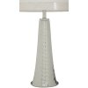 Mauro Ferretti Tafellamp Tower IJzer Stof zilver wit Ø 30x54 cm E27
