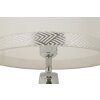 Mauro Ferretti Tafellamp Tower IJzer Stof zilver wit Ø 30x54 cm E27