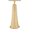Mauro Ferretti Tafellamp Tower IJzer Stof goud wit Ø 30x54 cm E27
