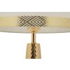 Mauro Ferretti Tafellamp Tower IJzer Stof goud wit Ø 30x54 cm E27