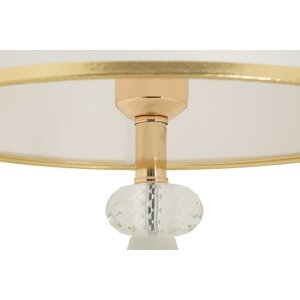 Mauro Ferretti Tafellamp Gipsy Goud Wit Ø 30x52 cm E27
