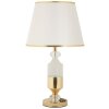 Mauro Ferretti Tafellamp Gipsy Goud Wit Ø 30x52 cm E27