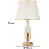 Mauro Ferretti Tafellamp Gipsy Goud Wit Ø 30x52 cm E27